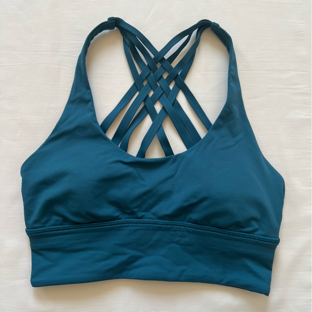 Lululemon Free to Be Moved Bra Bermuda Teal 4